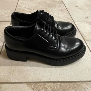Prada Black Women's Derby Loafers